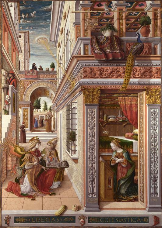 Carlo Crivelli Annunciation whit St Emidius (mk08) oil painting picture